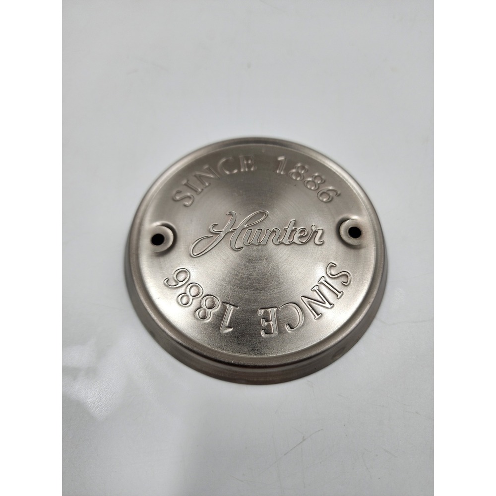 Hunter Ceiling Fan Switch Housing Cap Brushed Nickel Since 1886 Logo Cover